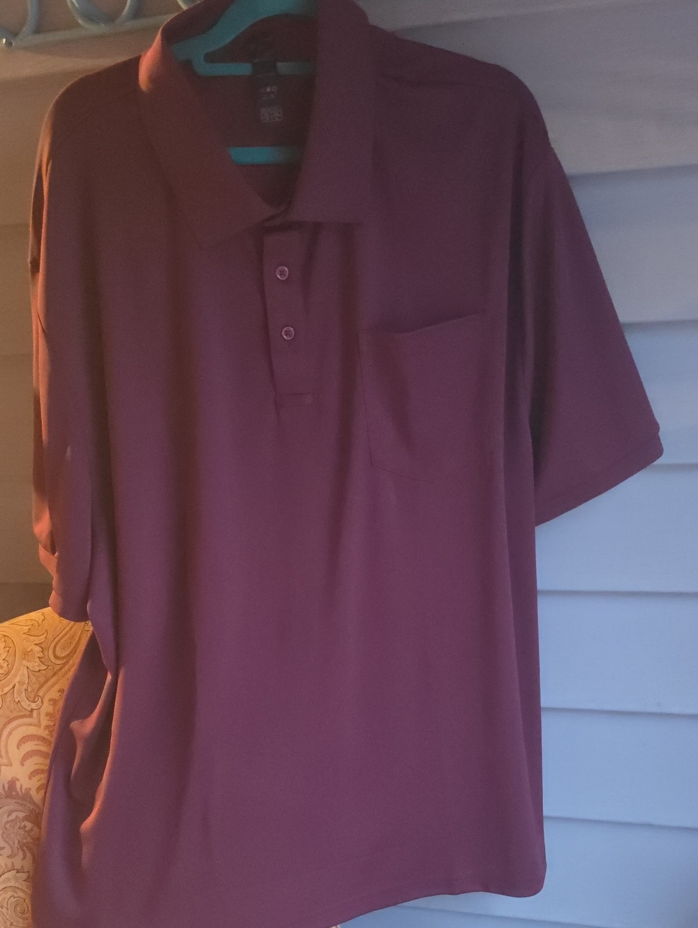 Blurry Plum Button-Up Tunic - Deep Purple